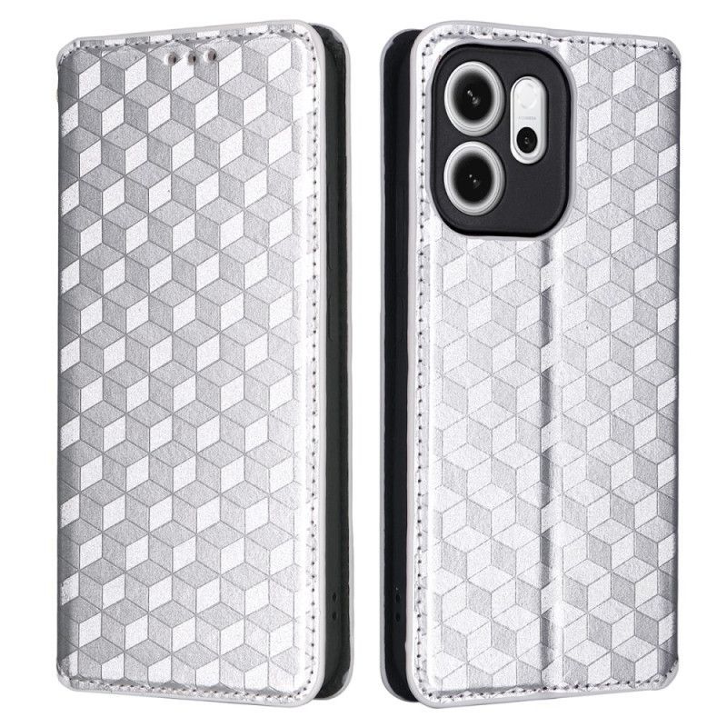 Flip Cover Oppo Reno 14 F 5G Motif Losanges