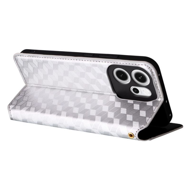 Flip Cover Oppo Reno 14 F 5G Motif Losanges