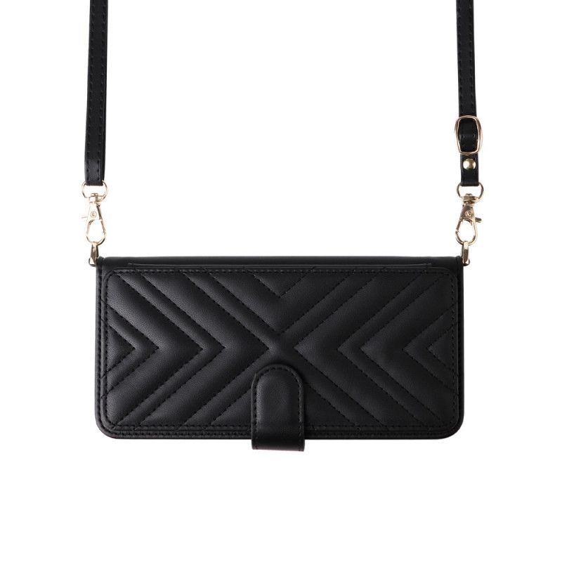 Housse Oppo Reno 14 F 5G Premium Design avec Bandoulière et Lanière