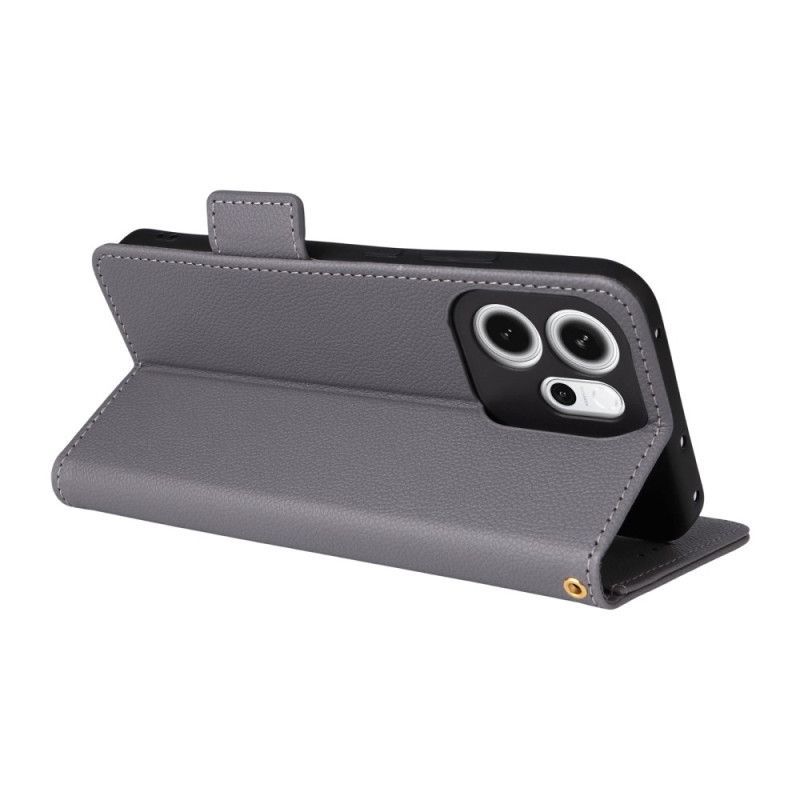 Housse Oppo Reno 14 F 5G Simili Cuir à Lanière