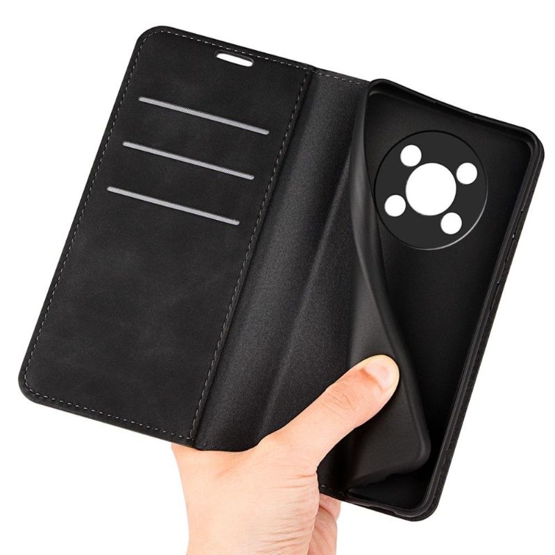 Étui Honor Magic 4 Lite 5G simili cuir fonction stand