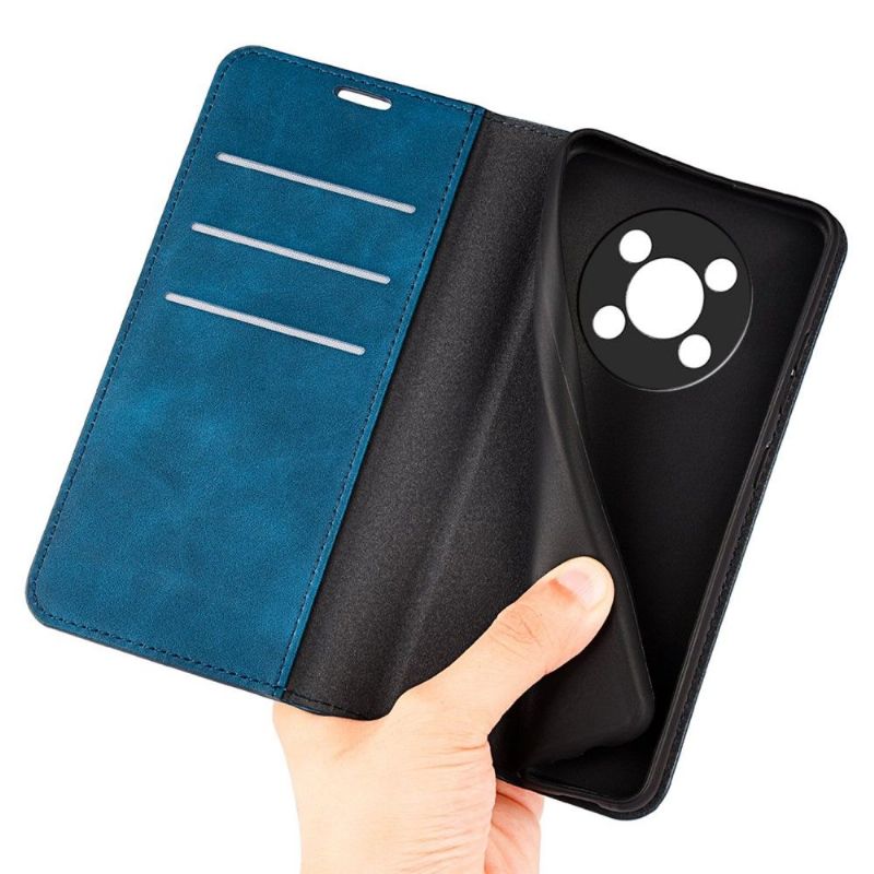 Étui Honor Magic 4 Lite 5G simili cuir fonction stand