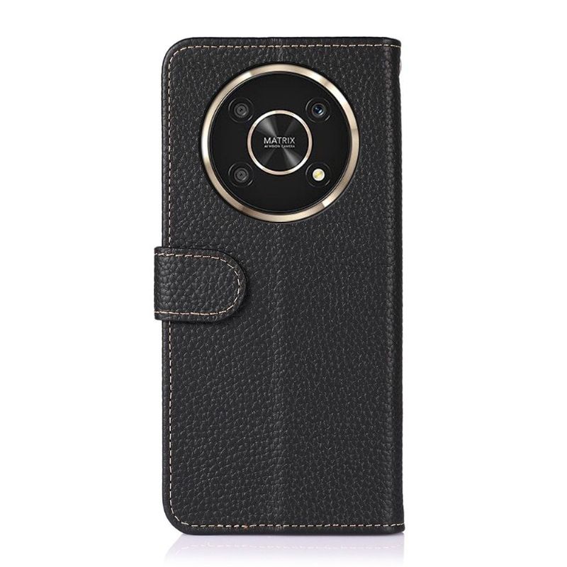 Housse Honor Magic 4 Lite 5G Cuir Grainé KHAZNEH