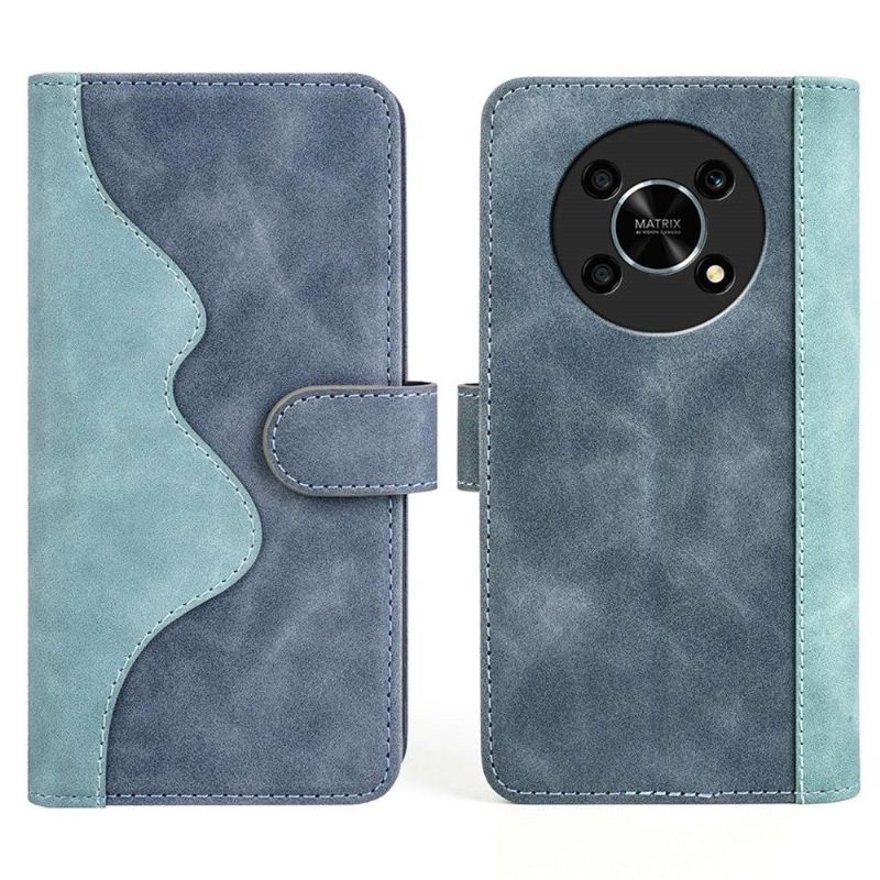 Housse Honor Magic 4 Lite 5G Stand Folio Bicolore
