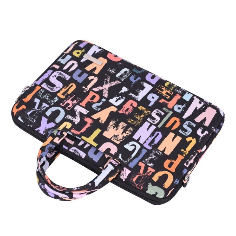 Sacoche ordinateur lettres alphabet multicolore