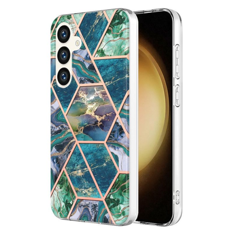 Coque Samsung Galaxy S24 5G Marbre Géométrique