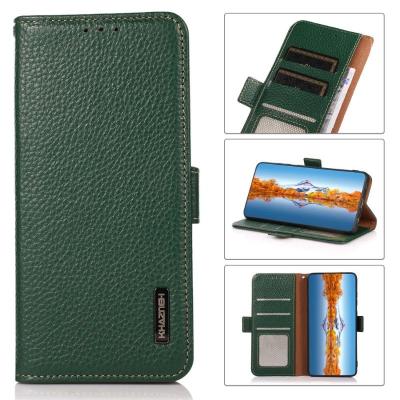 Housse Realme GT Neo 3T / Neo 2 Cuir Brillant Grainé KHAZNEH
