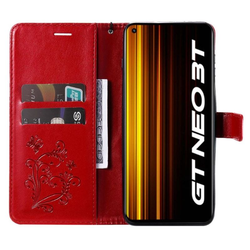 Housse Realme GT Neo 3T / Neo 2 Papillons fonction support