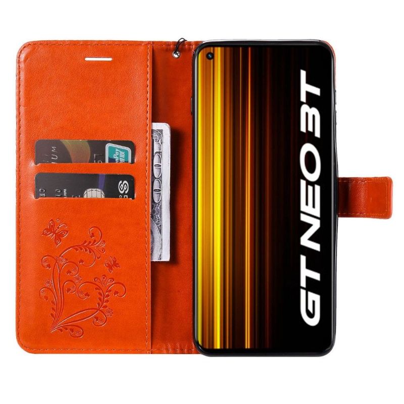 Housse Realme GT Neo 3T / Neo 2 Papillons fonction support