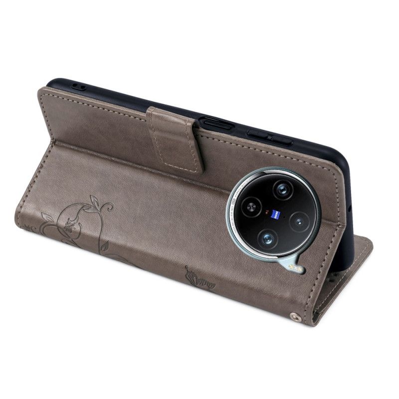 Housse Vivo X100 Pro Florale à Lanière