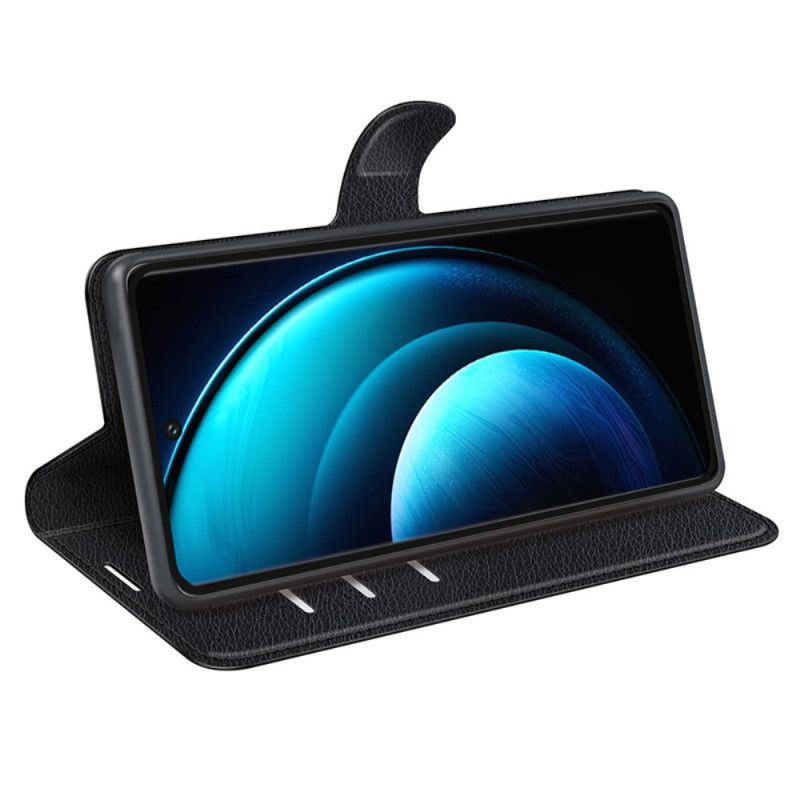 Housse Vivo X100 Pro Simili Cuir Litchi