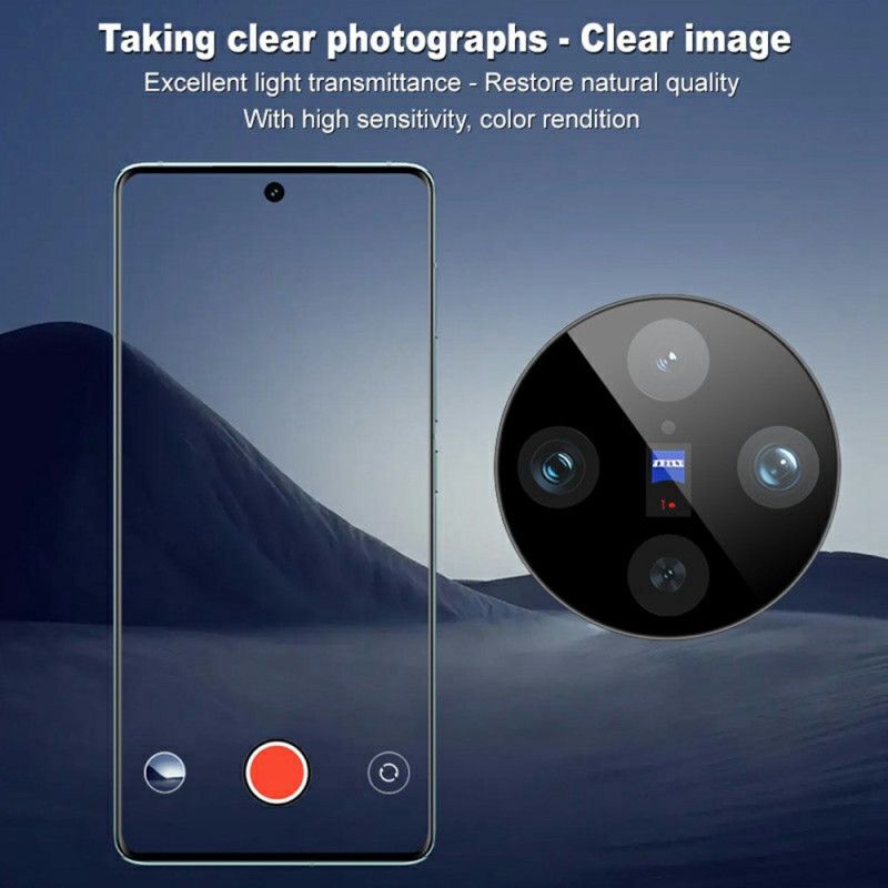 Lentille de Protection en Verre Trempé pour Vivo X100 Pro Cadre d'Auto-Positionnement (Version Noire)