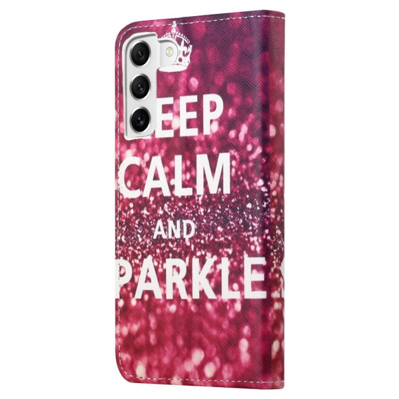 Housse Samsung Galaxy S23 5G Keep Calm and Sparkle
