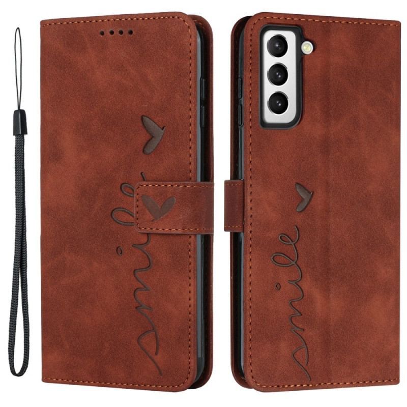 Housse Samsung Galaxy S23 5G Smile avec Lanière