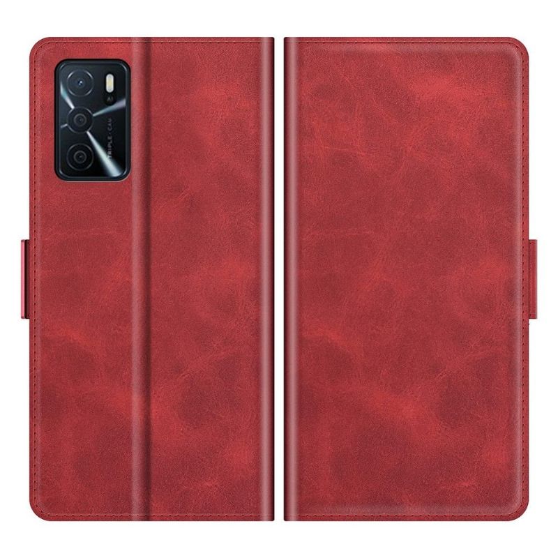 Housse Oppo A16 / A16s portefeuille style cuir