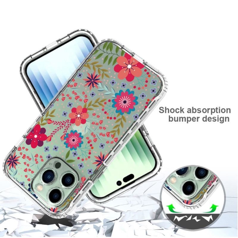Coque iPhone 14 Pro Max Renforcée Florale