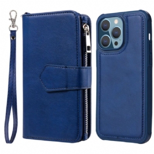 Housse iPhone 14 Pro Max Portefeuille avec Coque Détachable