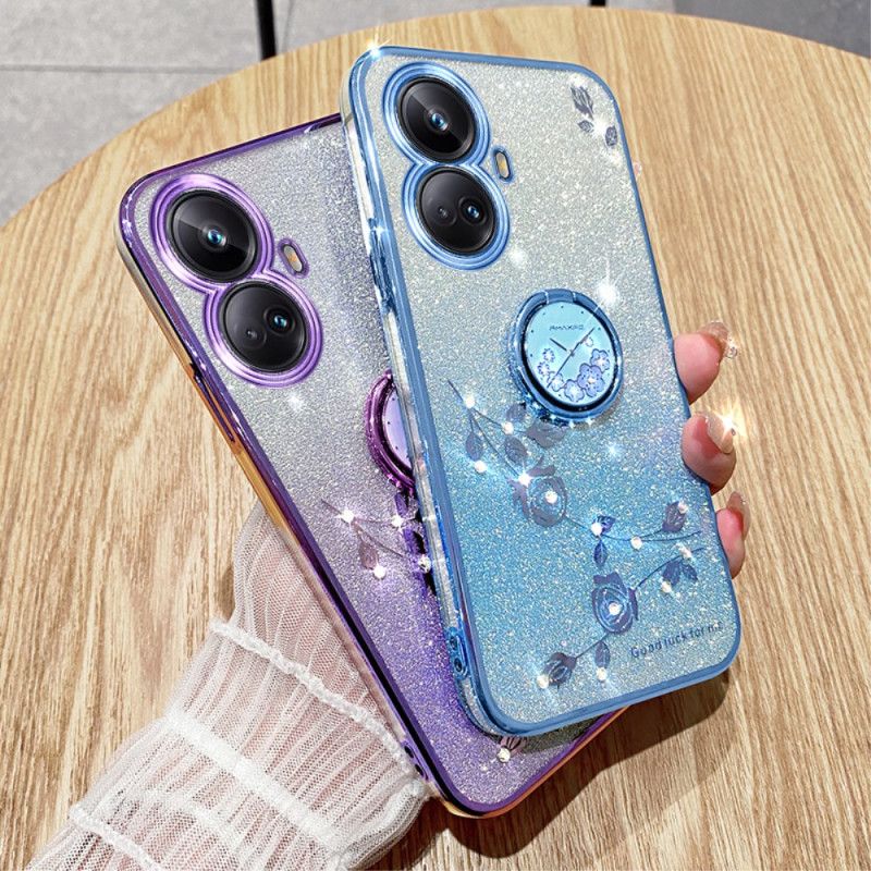 Coque Realme C55 Paillettes avec Support KADEM