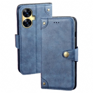 Housse Realme C55 Boutons Dorés IDEWEI