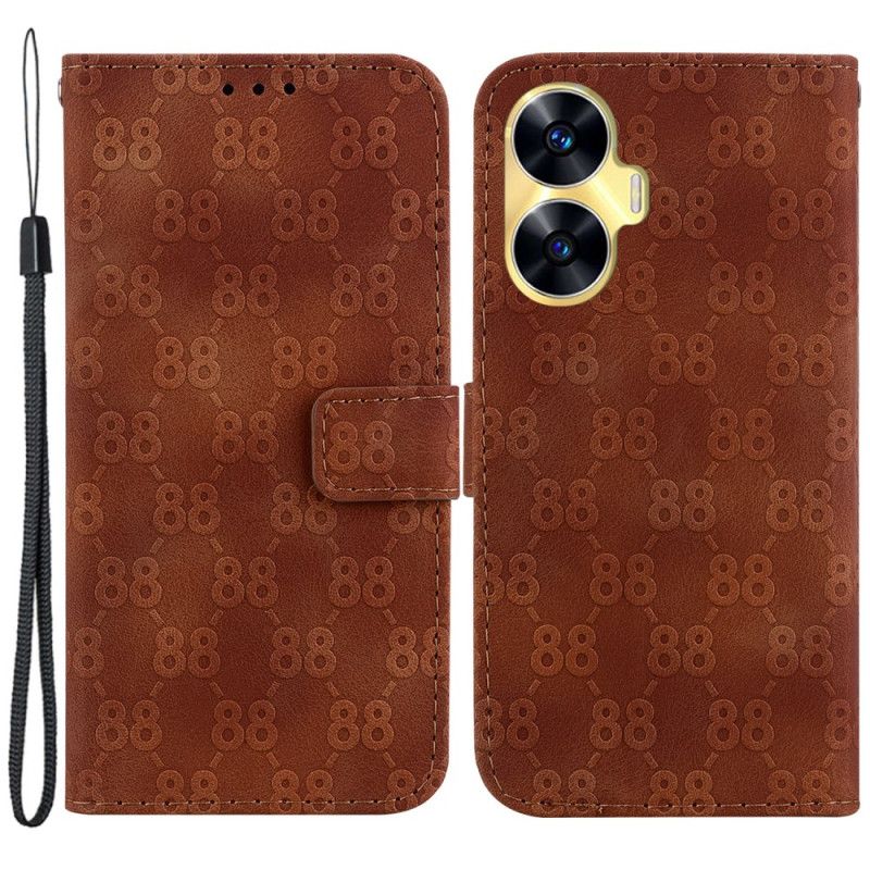 Housse Realme C55 Design 88 à Lanière