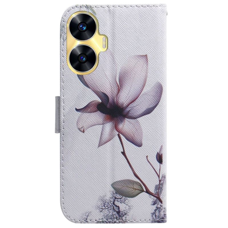 Housse Realme C55 Fleur rose