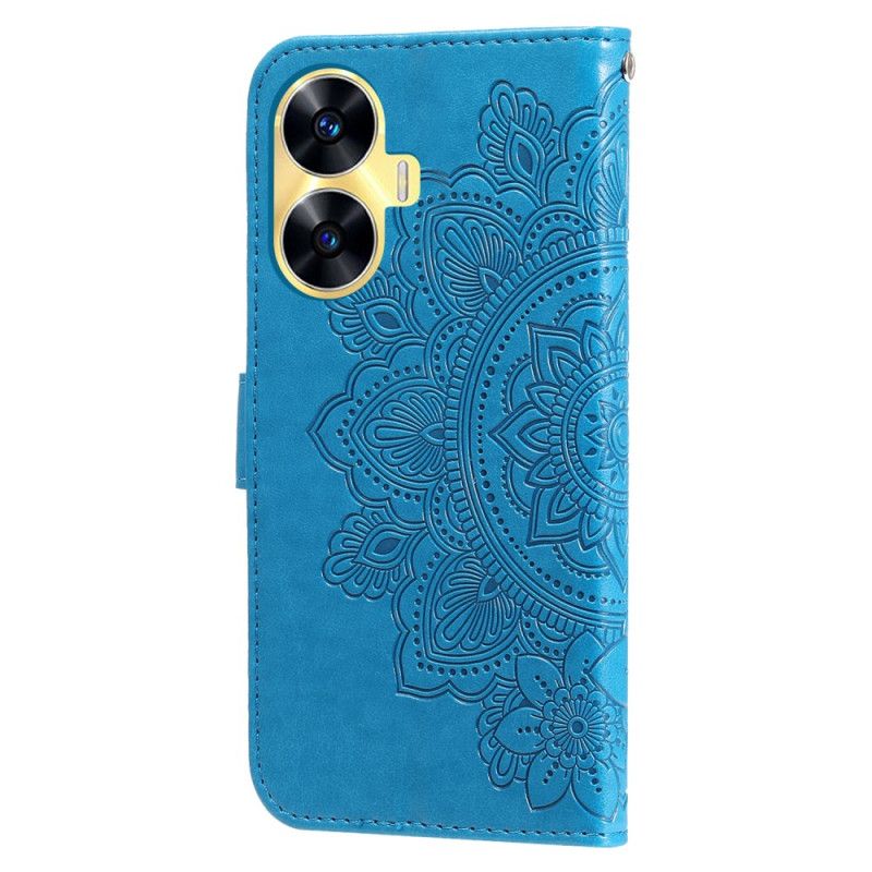 Housse Realme C55 Motif Floral à Lanière