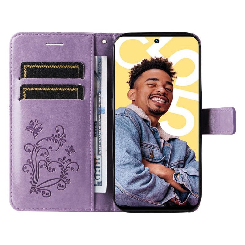 Housse Realme C55 Papillons Géants à Lanière