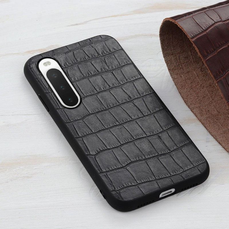 Coque Sony Xperia 10 IV Chic aspect peau de croco