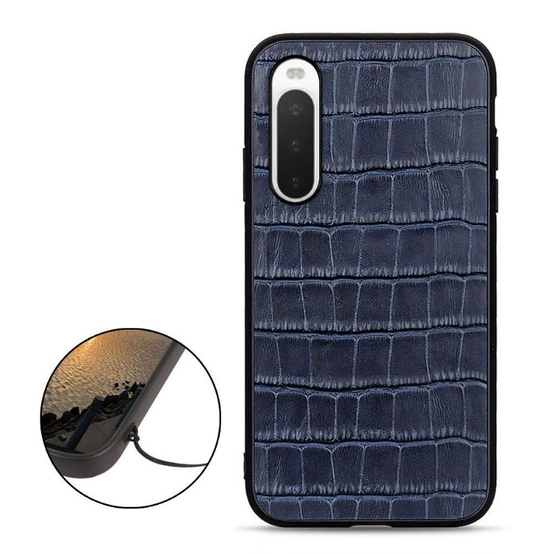 Coque Sony Xperia 10 IV Chic aspect peau de croco