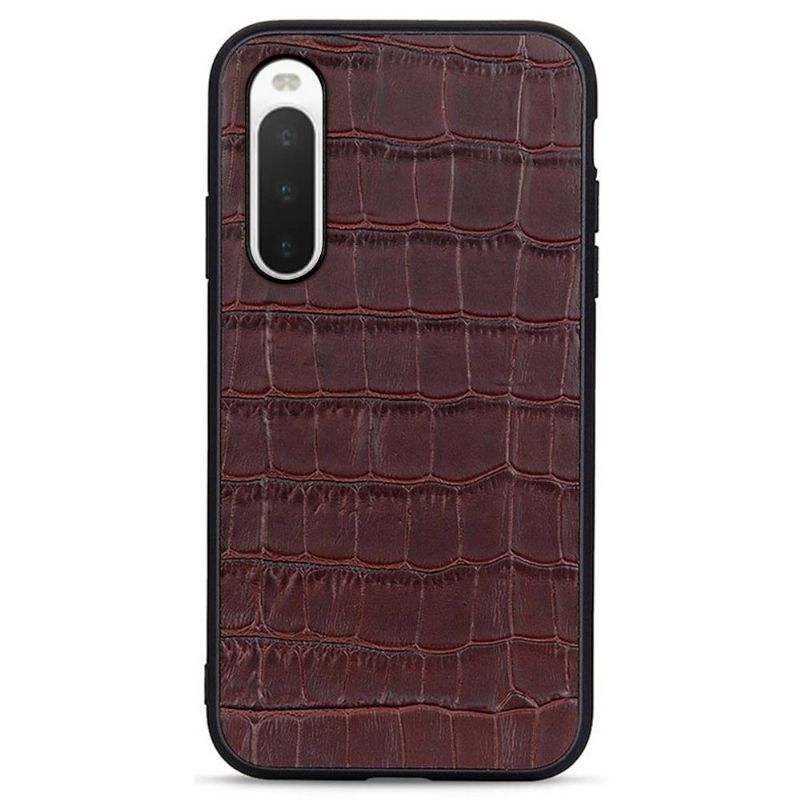 Coque Sony Xperia 10 IV Chic aspect peau de croco