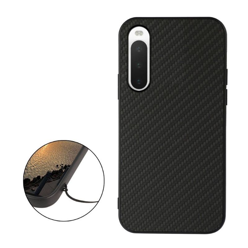 Coque Sony Xperia 10 IV Style Fibre de Carbone