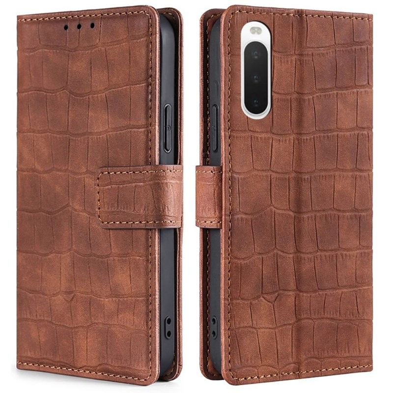 Housse Sony Xperia 10 IV ANA simili cuir effet peau croco