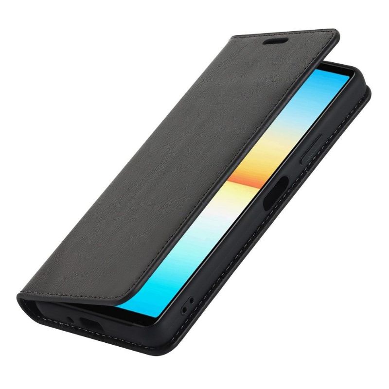 Housse Sony Xperia 10 IV Cuir Porte Cartes Fonction Support