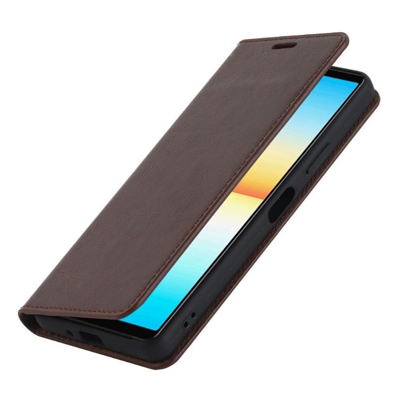Housse Sony Xperia 10 IV Cuir Porte Cartes Fonction Support