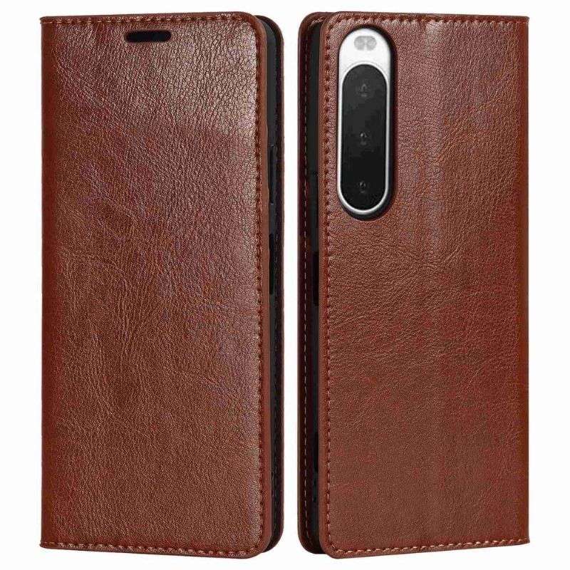 Housse Sony Xperia 10 IV Cuir Porte Cartes Fonction Support