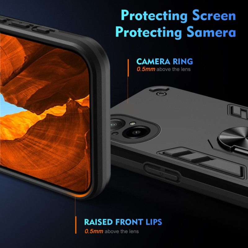 Coque Realme C67 Anneau-Support