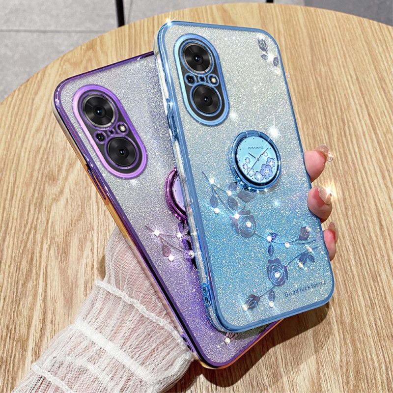Coque Realme C67 Anneau-Support Strass