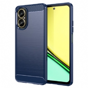 Coque Realme C67 Fibre Carbone Brossée