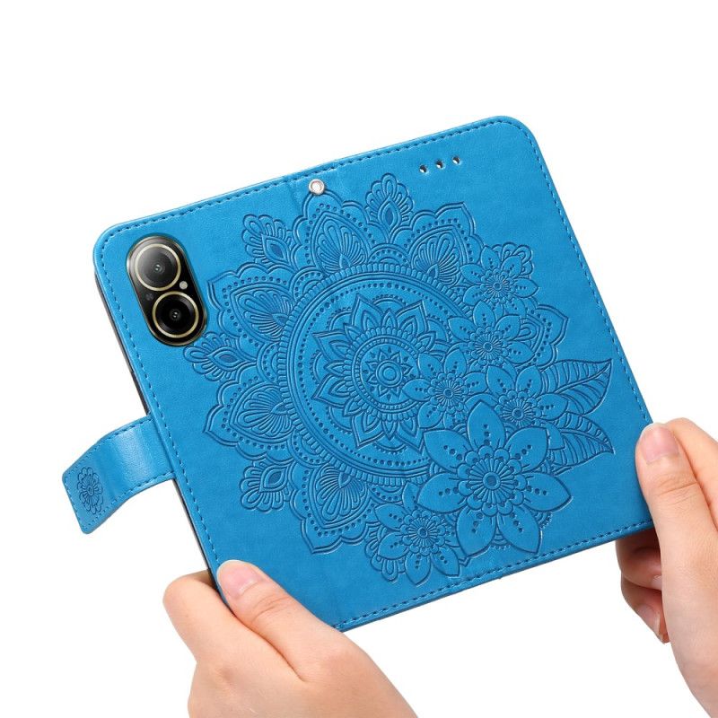 Housse Realme C67 4G Motif Floral à Lanière