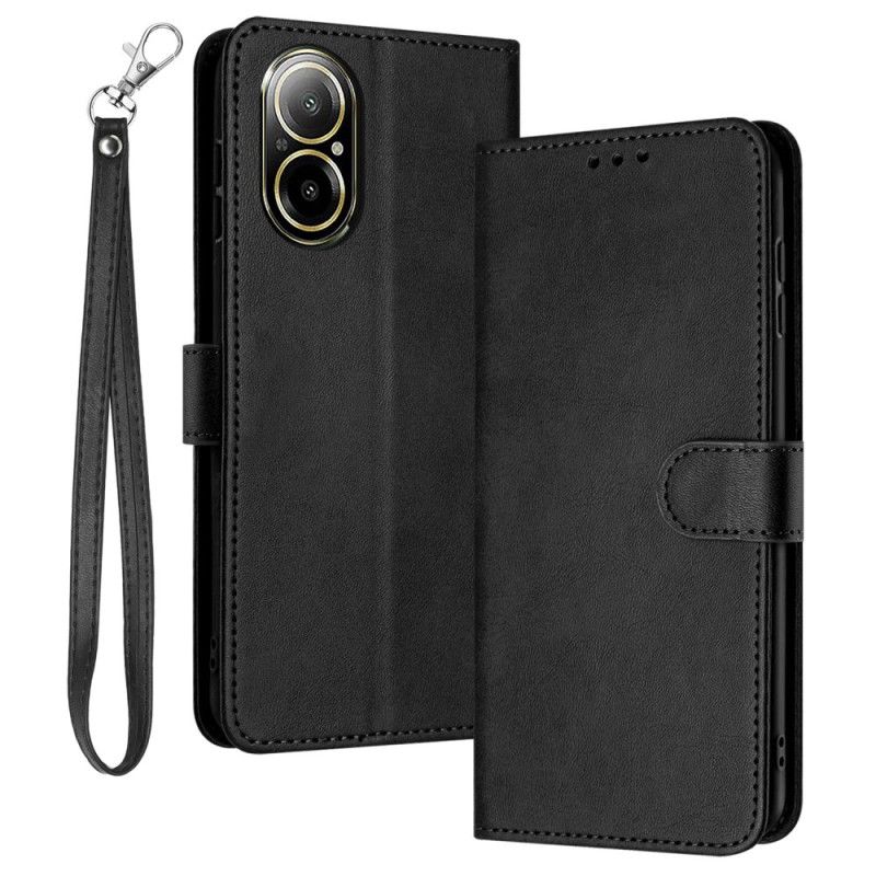 Housse Realme C67 Effet Cuir Uni à Lanière