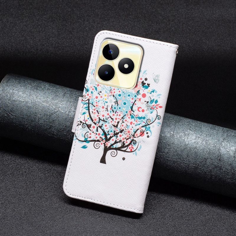 Housse Realme C53 / C51 Arbre Fleuri