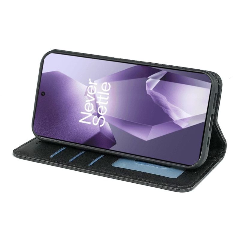 Flip Cover OnePlus 13R 5G Motif Quadrillé à Lanière