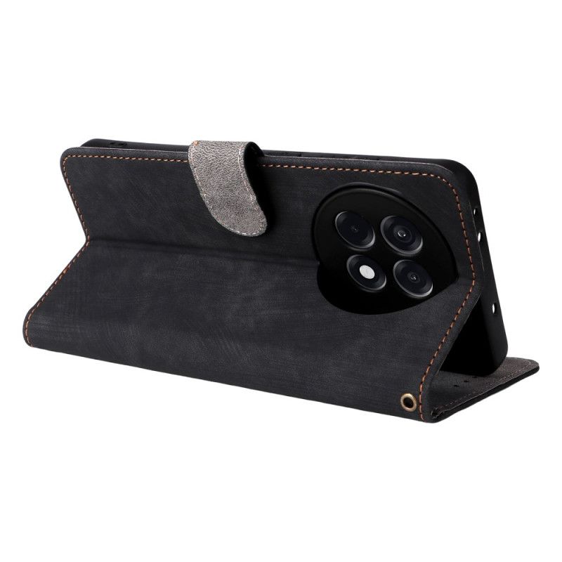 Housse OnePlus 13R Blocage RFID Effet Cuir à Lanière