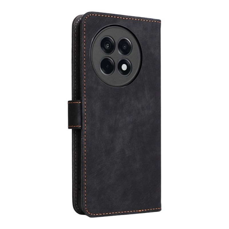 Housse OnePlus 13R Blocage RFID Effet Cuir à Lanière