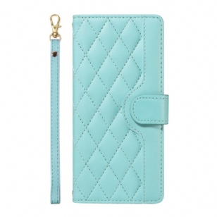 Housse OnePlus 13R Matelassée avec Lanière et Bandoulière