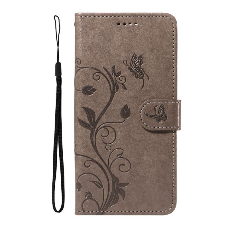 Housse OnePlus 13R Motif Floral à Lanière