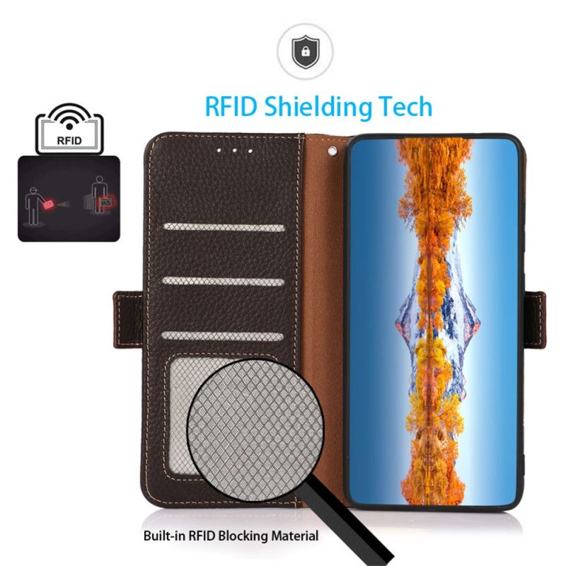 Housse OnePlus 13R Protection RFID Cuir KHAZNEH