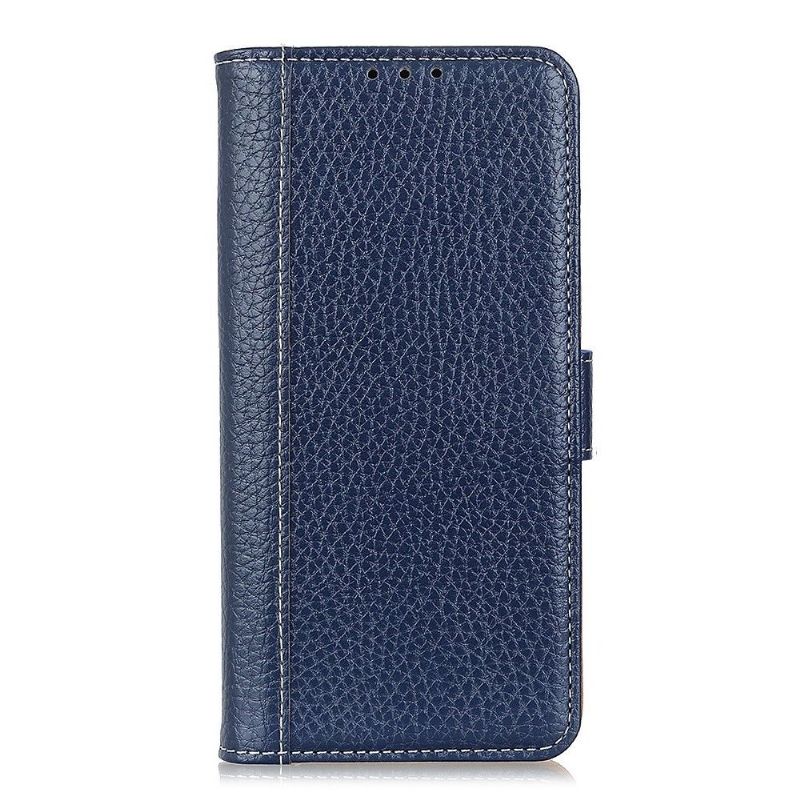 Housse OnePlus Nord N10 5G effet cuir grainée coutures
