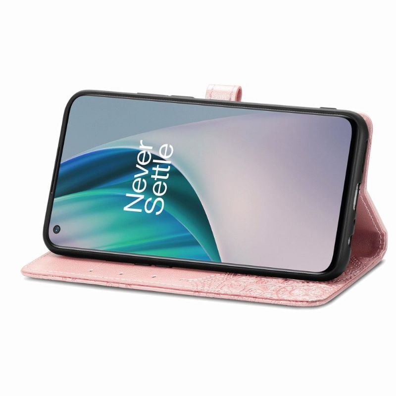 Housse OnePlus Nord N10 5G Mandala relief en simili cuir