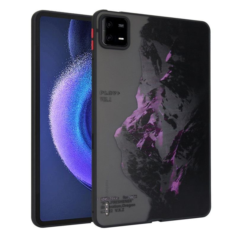Coque Xiaomi Pad 6 / 6 Pro Montagne Enneigée Violette
